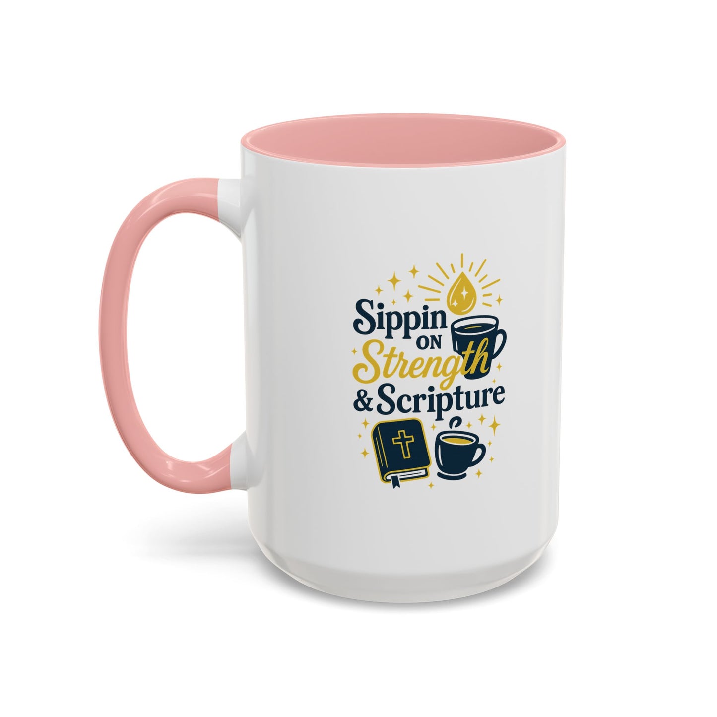 Inspirational Coffee Mug - Sippin' on Strength & Scripture - Perfect Gift for Coffee Lovers, Spiritual Growth, Daily Inspiration, [...]