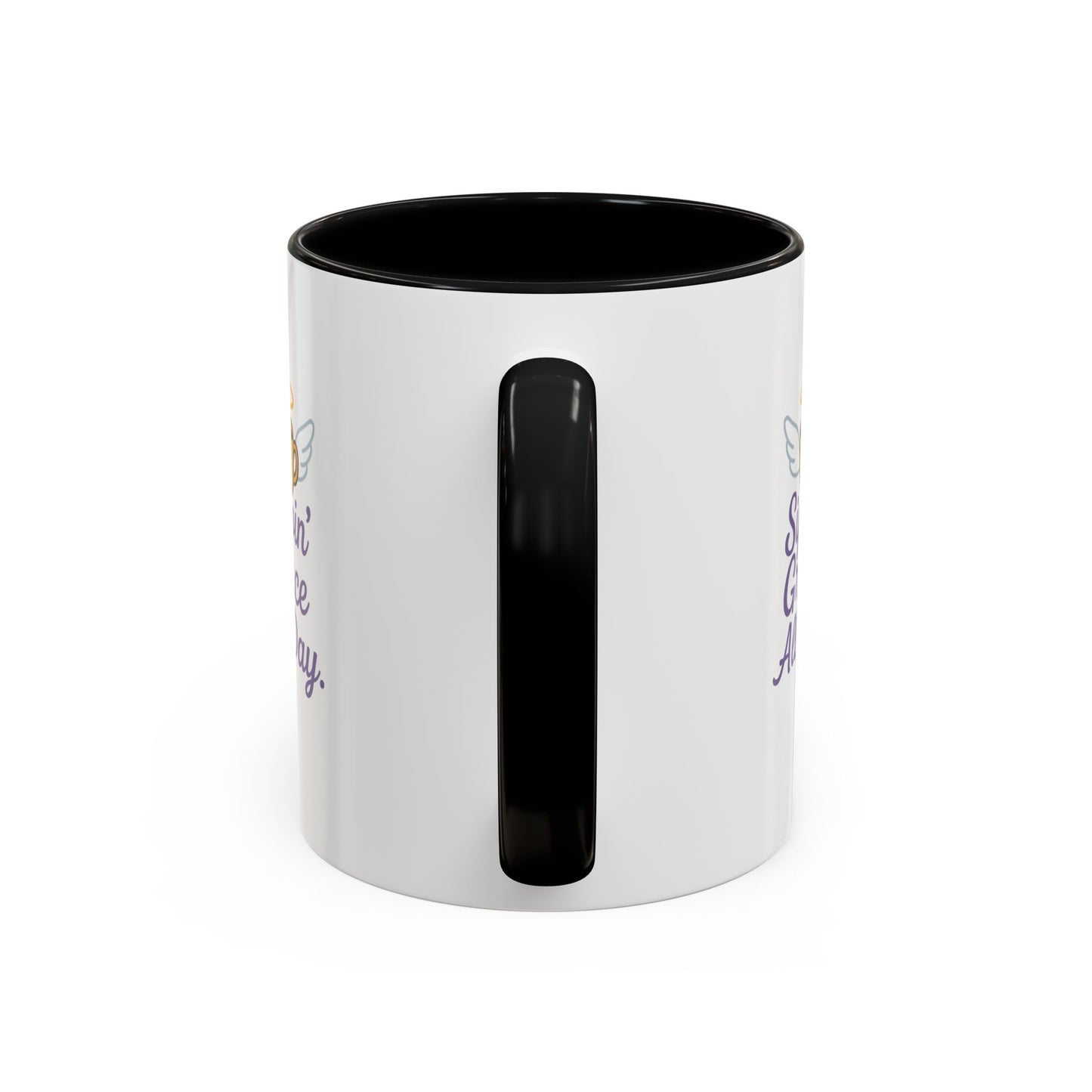 Sippin' Grace All Day Coffee Mug, Cute Coffee Cup, Inspirational Mug, Gift for Coffee Lovers, Perfect for Any Occasion