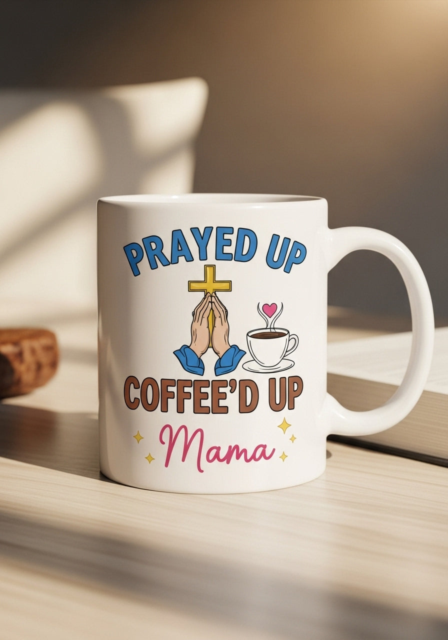 Prayed Up & Coffee'd Up Mama Mug