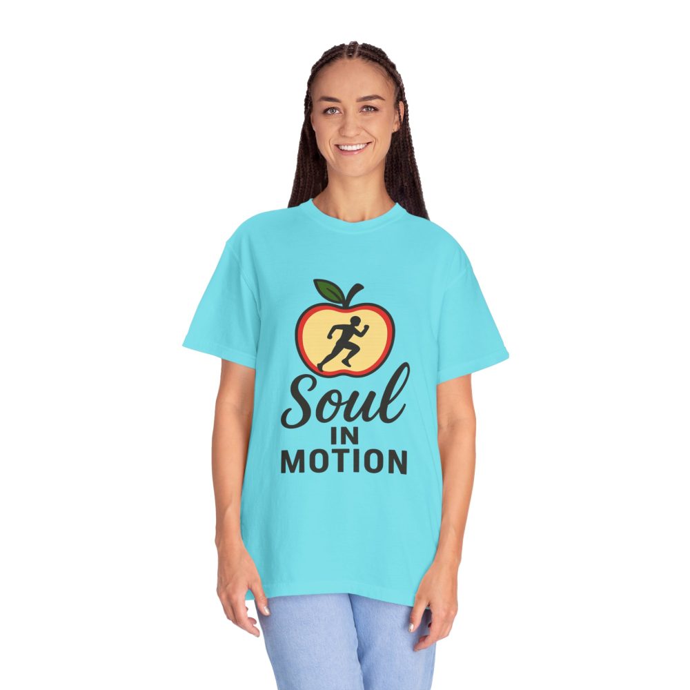 Soul in Motion Unisex Garment-Dyed T-Shirt - Motivational Running Tee - Image 3