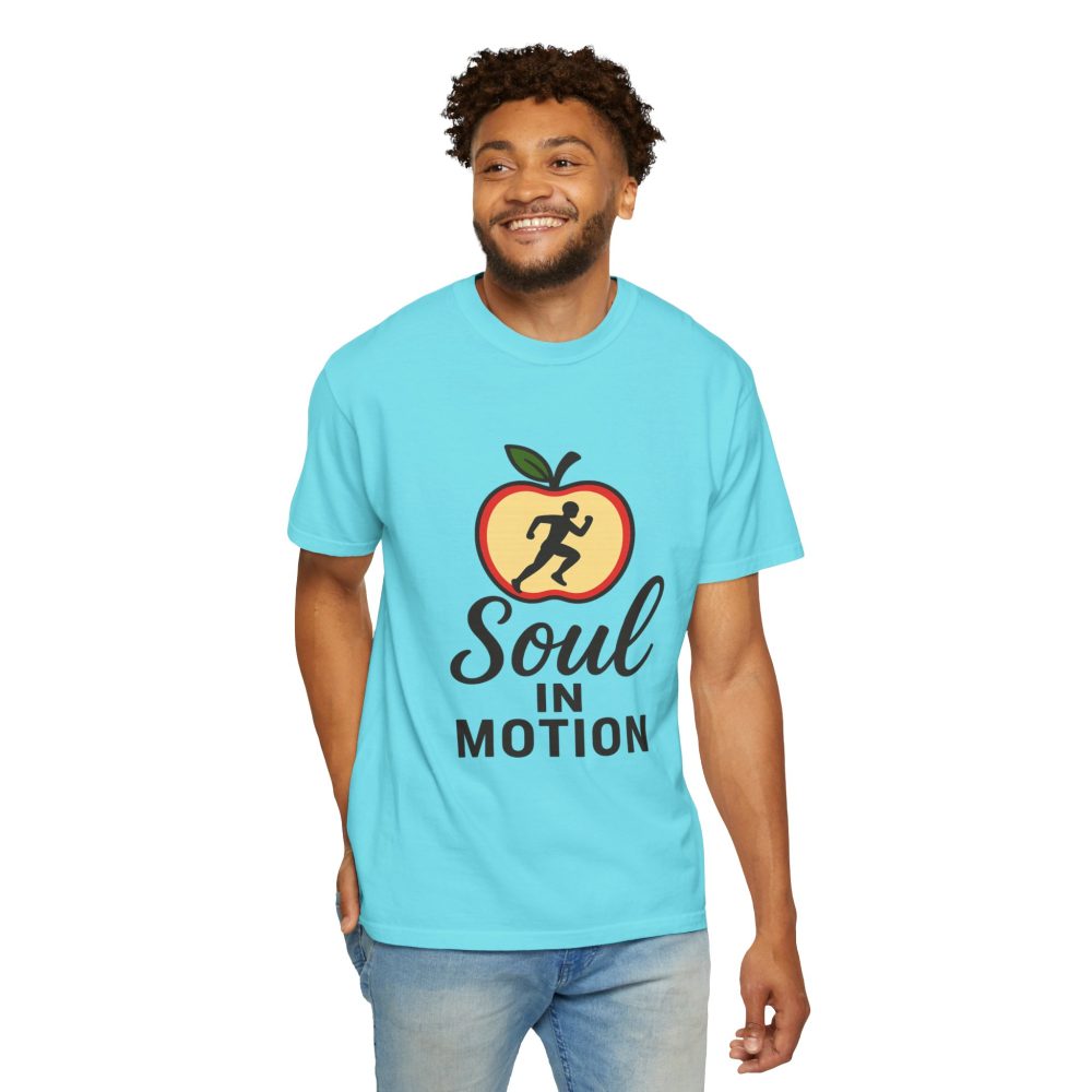 Soul in Motion Unisex Garment-Dyed T-Shirt - Motivational Running Tee