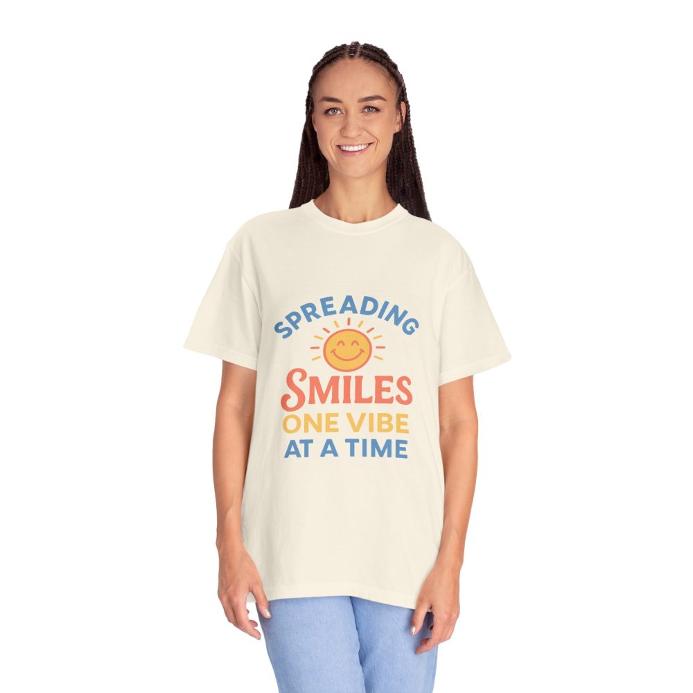 Spreading Smiles Unisex Garment-Dyed T-Shirt - Image 10