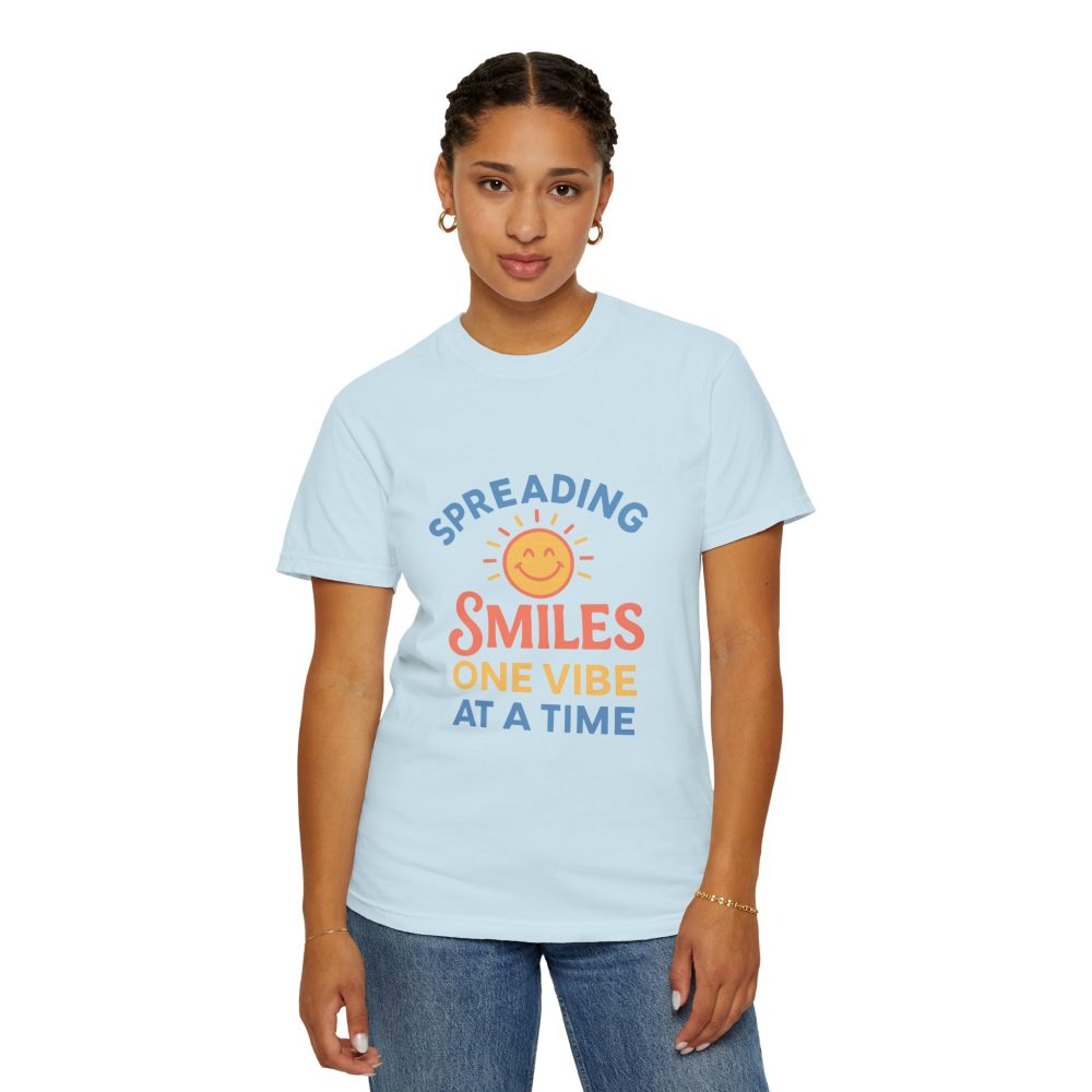 Spreading Smiles Unisex Garment-Dyed T-Shirt - Image 16