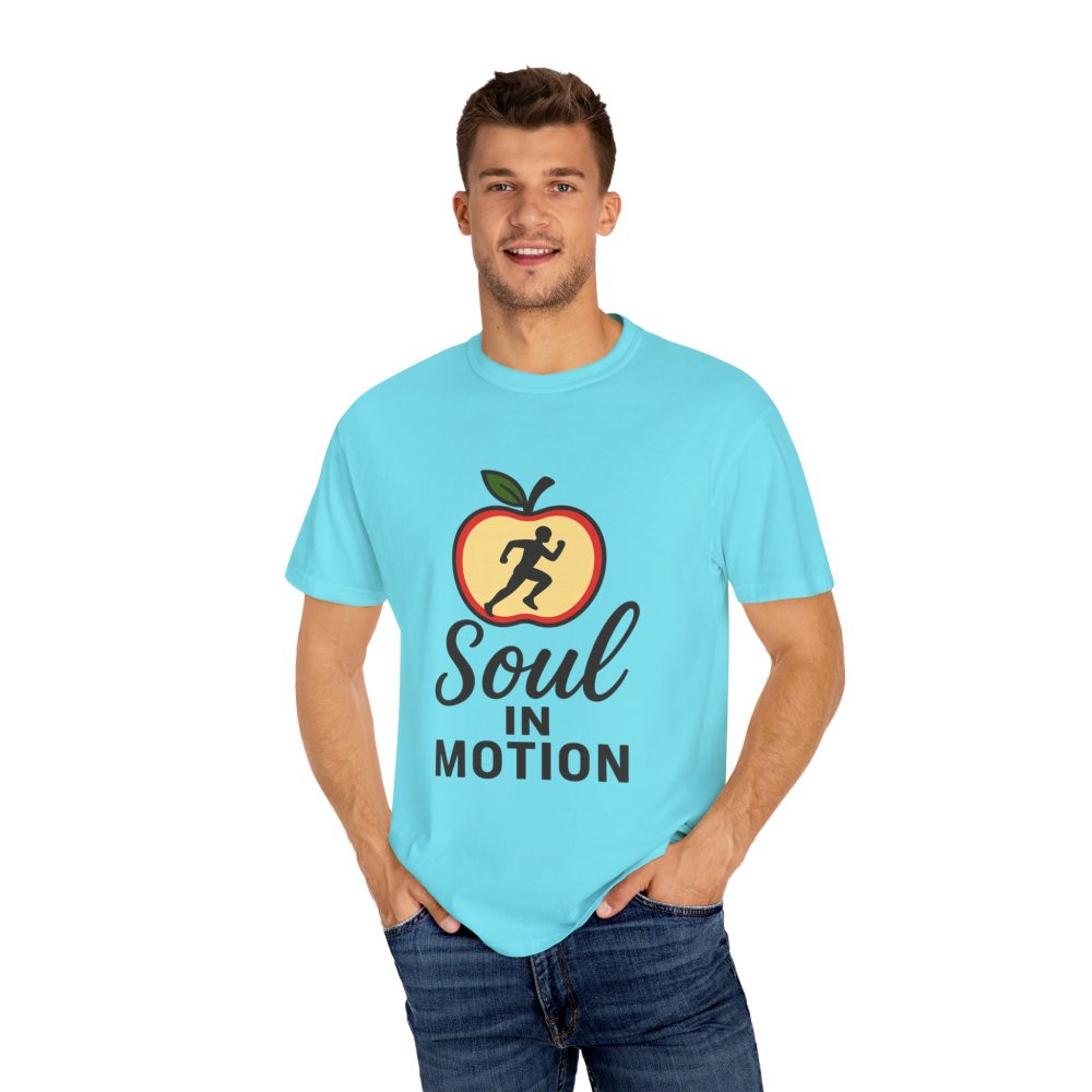 Soul in Motion Unisex Garment-Dyed T-Shirt - Motivational Running Tee - Image 2