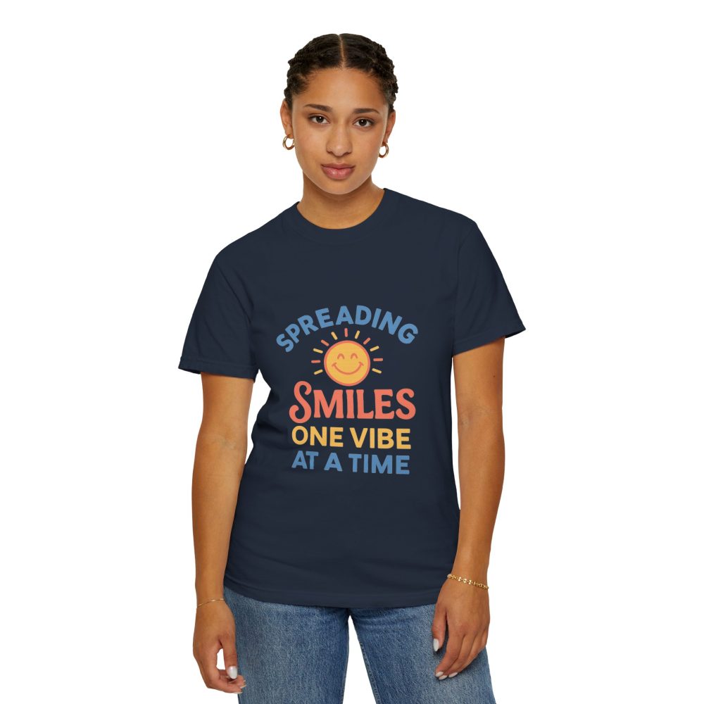 Spreading Smiles Unisex Garment-Dyed T-Shirt - Image 20