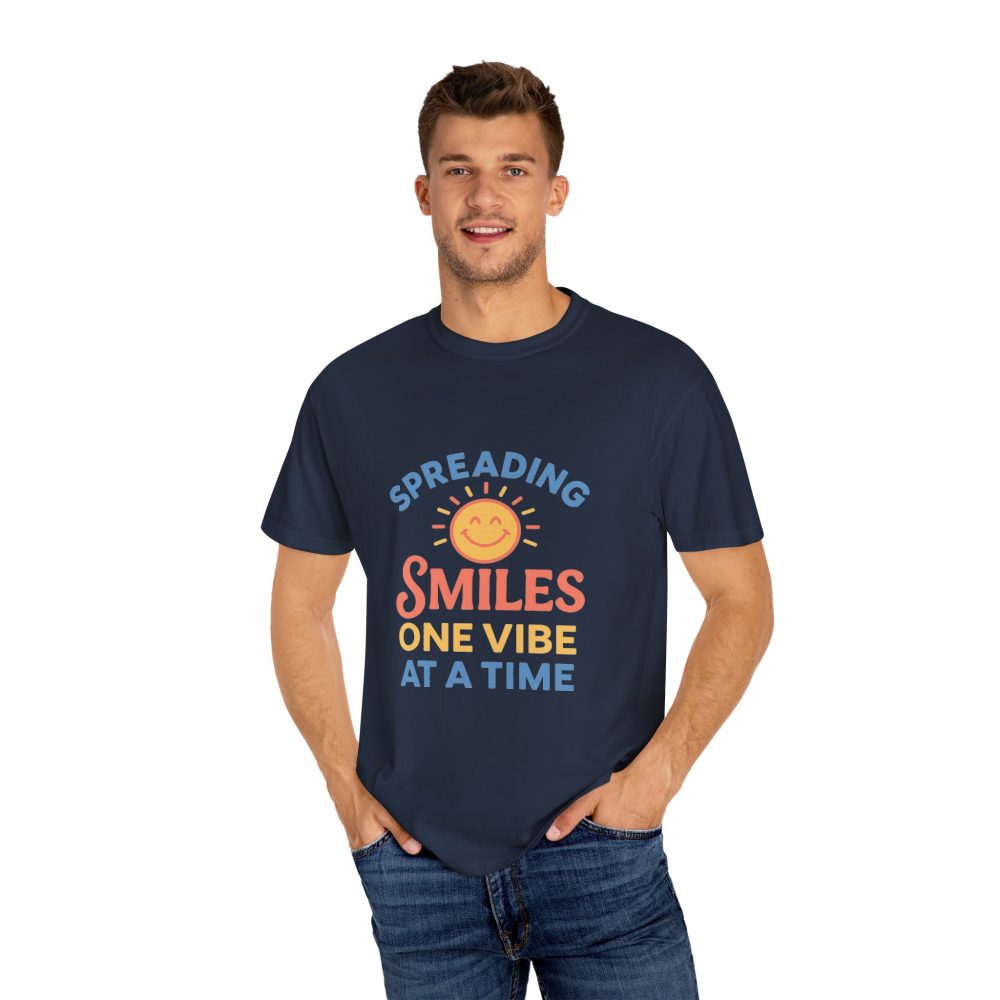 Spreading Smiles Unisex Garment-Dyed T-Shirt - Image 17