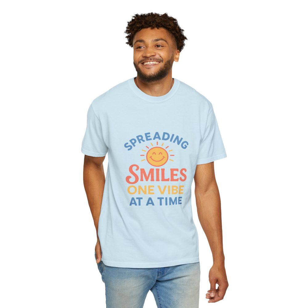Spreading Smiles Unisex Garment-Dyed T-Shirt - Image 15