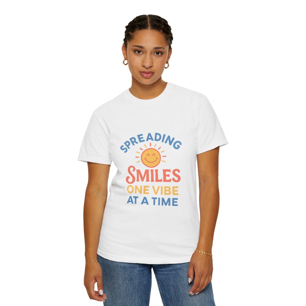 Spreading Smiles Unisex Garment-Dyed T-Shirt - Image 8