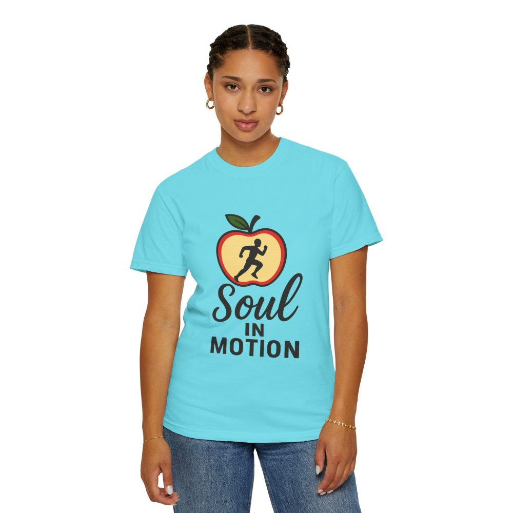 Soul in Motion Unisex Garment-Dyed T-Shirt - Motivational Running Tee - Image 4