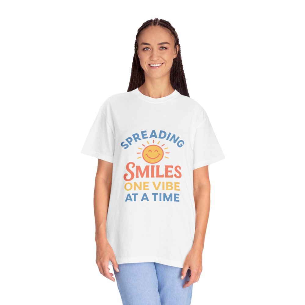 Spreading Smiles Unisex Garment-Dyed T-Shirt - Image 6