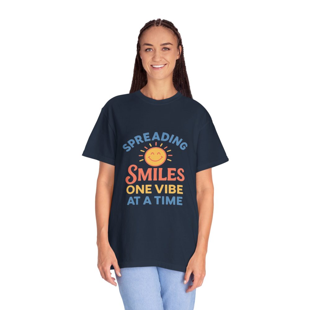 Spreading Smiles Unisex Garment-Dyed T-Shirt - Image 18