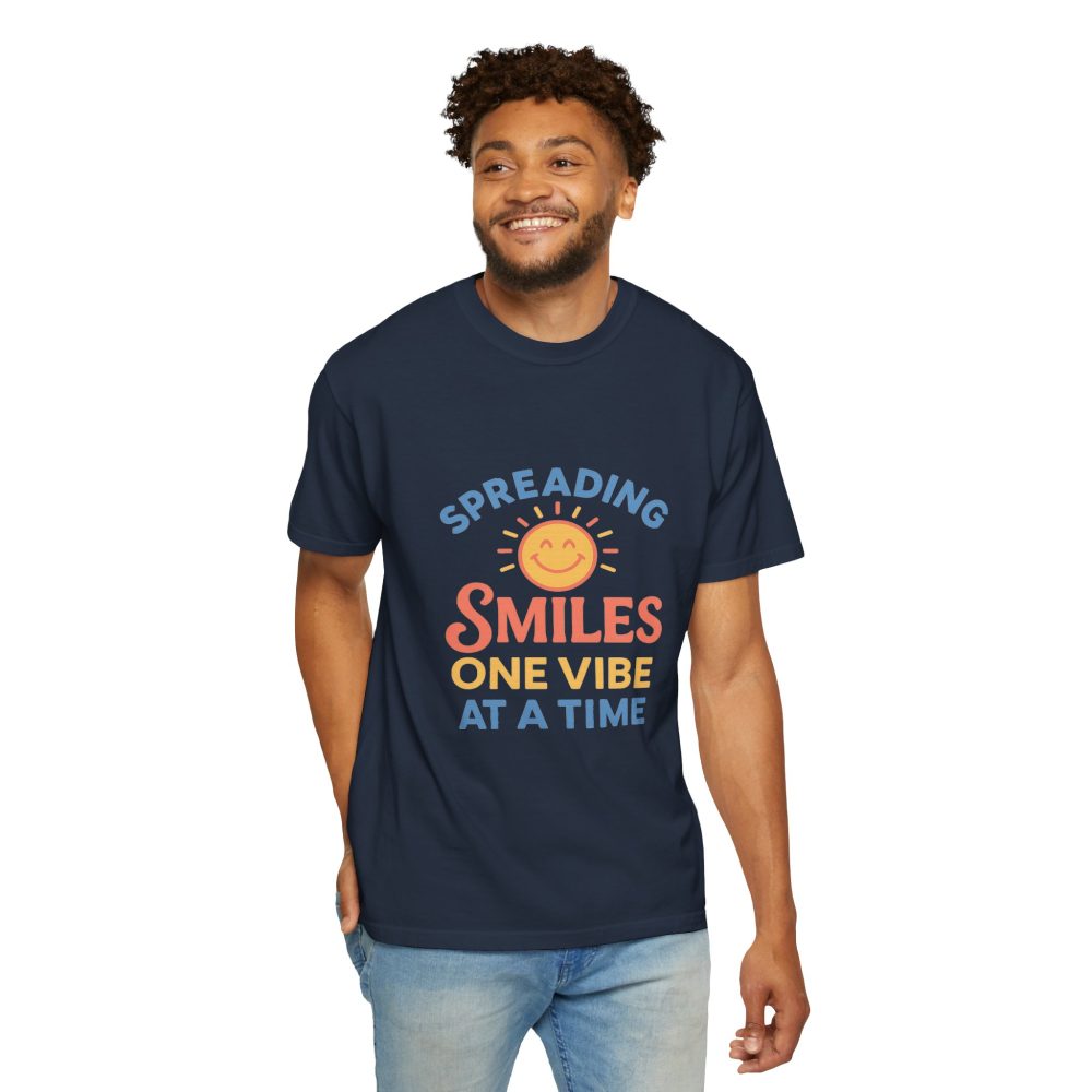 Spreading Smiles Unisex Garment-Dyed T-Shirt - Image 19