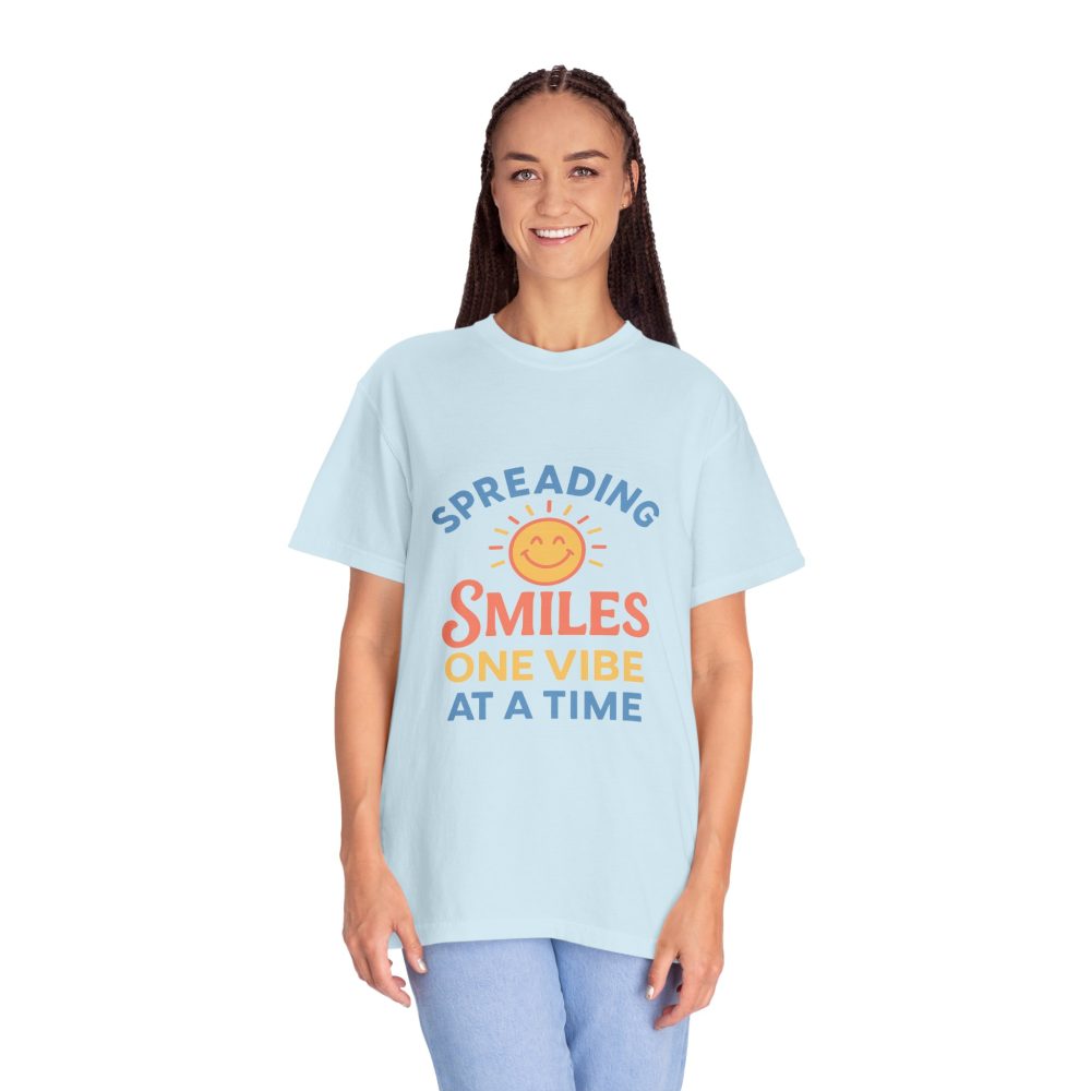 Spreading Smiles Unisex Garment-Dyed T-Shirt - Image 14