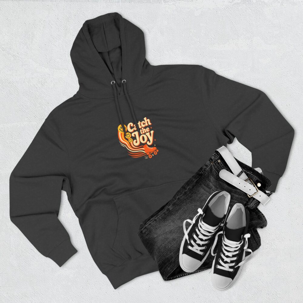 Cozy Graphic Hoodie, Catch the Joy Fleece Sweatshirt, Unisex Apparel, Gift for Friends, Perfect for Fall, Casual Wear - Image 3
