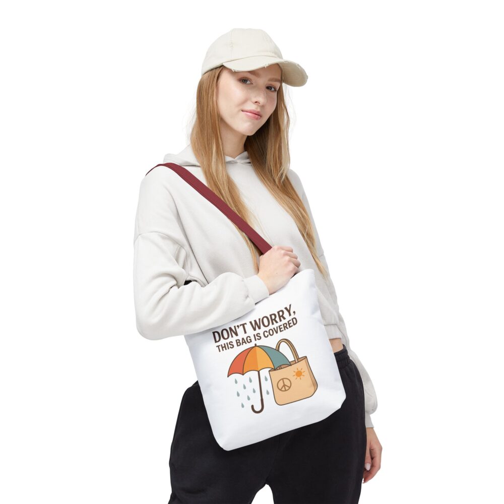 Lighthearted Tote Bag for Everyday Use, Eco-Friendly Shopping Bag, Rainy Day Carryall, Unique Gift for Friends, Funny Tote for All Occasions - Image 2