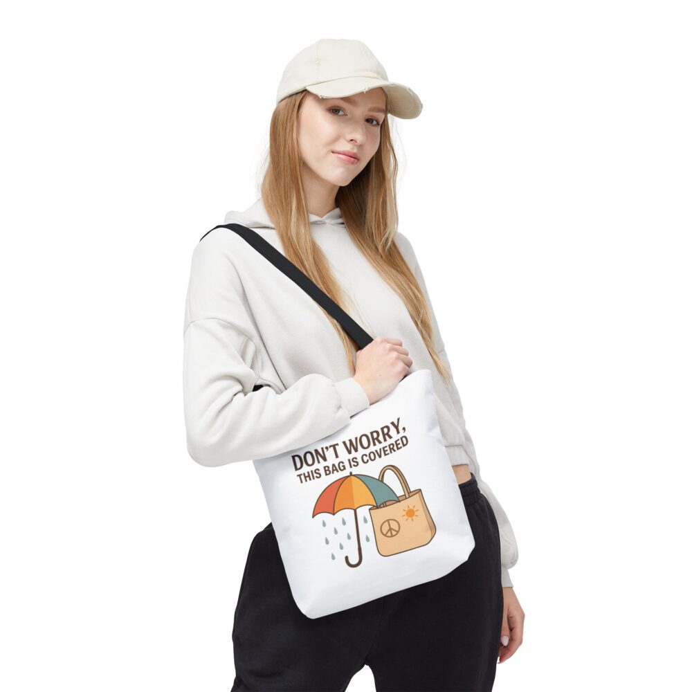 Lighthearted Tote Bag for Everyday Use, Eco-Friendly Shopping Bag, Rainy Day Carryall, Unique Gift for Friends, Funny Tote for All Occasions