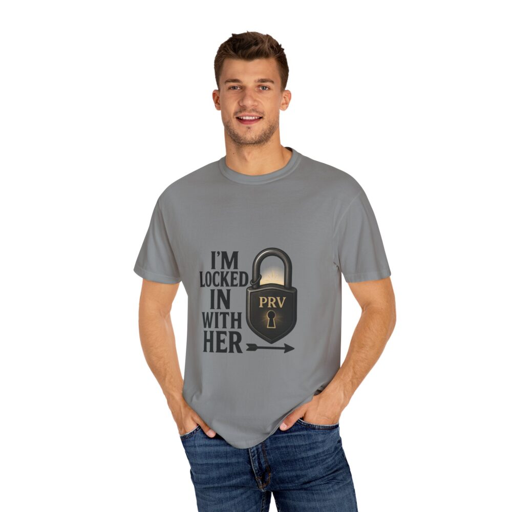 Couples Lock-In T-Shirt, Fun Relationship Gift, Valentine’s Day Shirt, Engagement Gift, Love Lock Tee, Matching Couple Shirts - Image 5