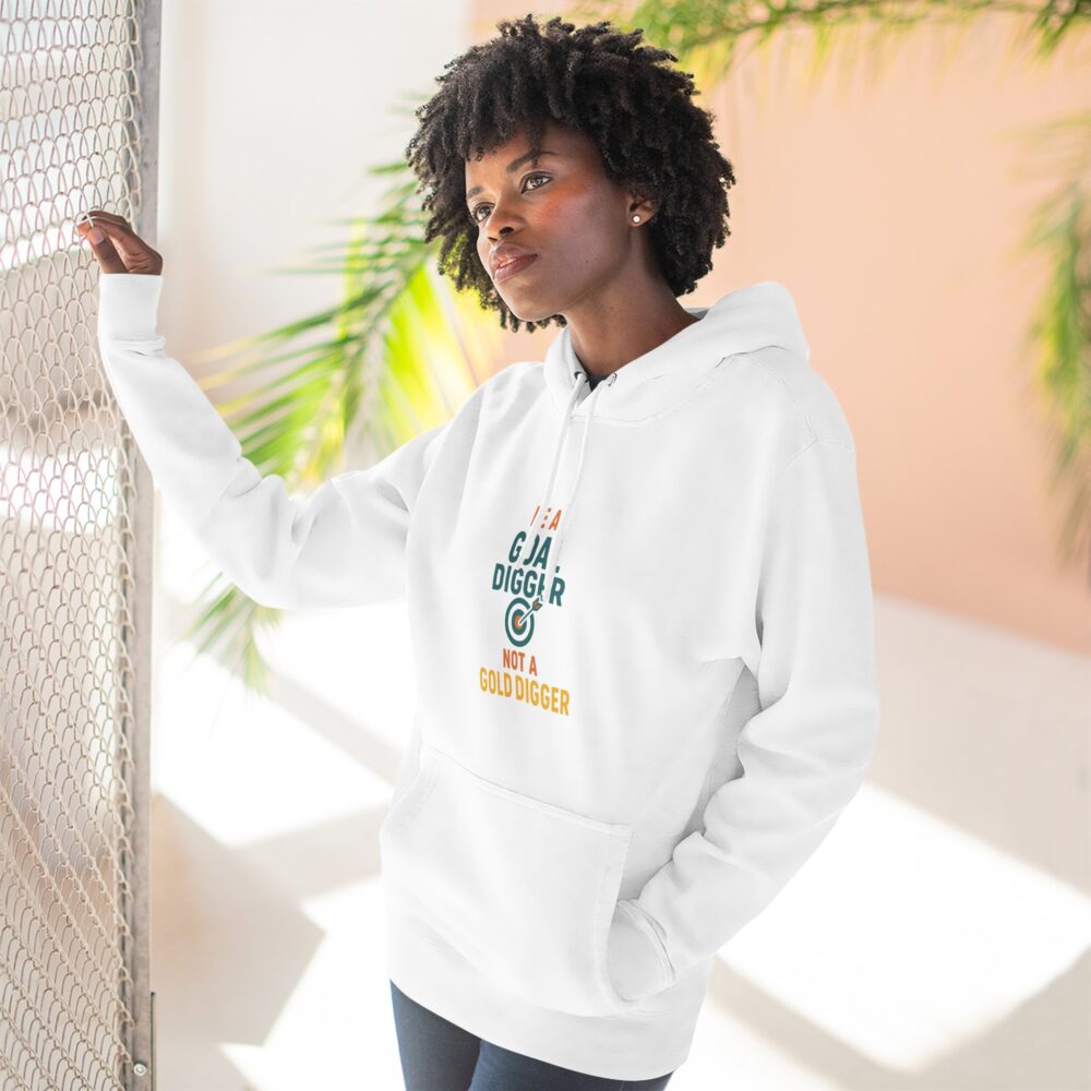 Goal Digger Fleece Hoodie - Inspirational Gift, Cozy Wear, Motivational Clothing, Perfect for Goals, Funny Sweatshirt - Image 2