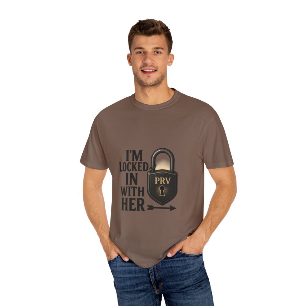 Couples Lock-In T-Shirt, Fun Relationship Gift, Valentine’s Day Shirt, Engagement Gift, Love Lock Tee, Matching Couple Shirts - Image 4