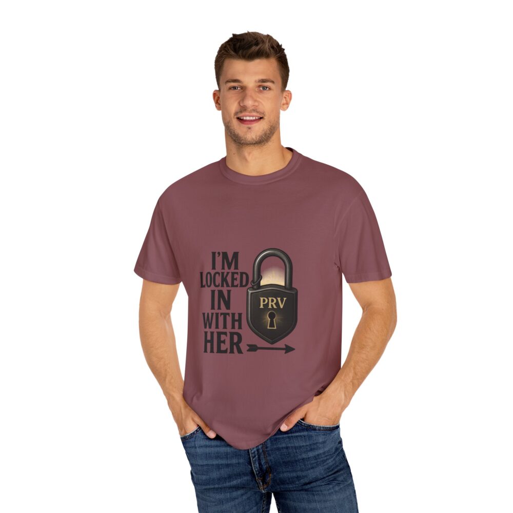 Couples Lock-In T-Shirt, Fun Relationship Gift, Valentine’s Day Shirt, Engagement Gift, Love Lock Tee, Matching Couple Shirts - Image 3