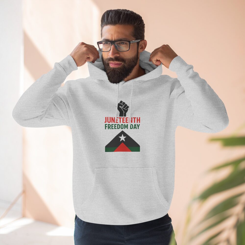 Juneteenth Celebration Hoodie, Black History Month Gift, Fleece Sweatshirt, Freedom Day Apparel, Comfortable Everyday Wear - Image 4