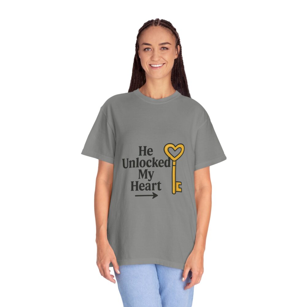 Heart Unlock T-Shirt | Love Gift, Funny Couple Tee, Valentine's Day, Anniversary, Cute Graphic Shirt - Image 5