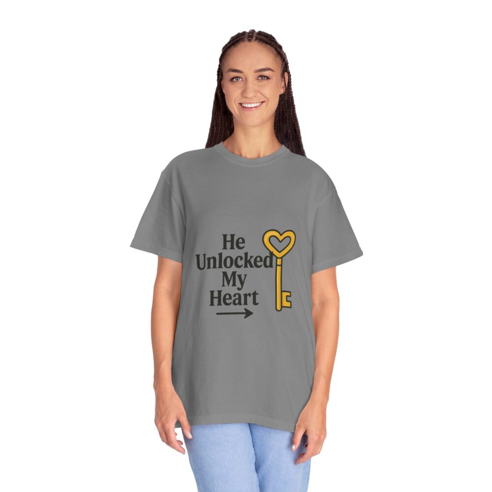 Heart Unlock T-Shirt | Love Gift, Funny Couple Tee, Valentine's Day, Anniversary, Cute Graphic Shirt - Image 4