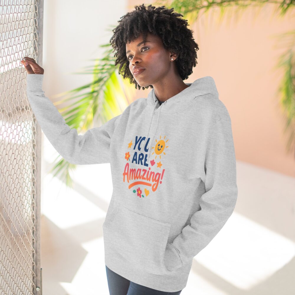Inspirational Fleece Hoodie - You Are Amazing! - Cozy Gift for Friends, Motivation, Encouragement, Self-Love, Casual Wear - Image 4