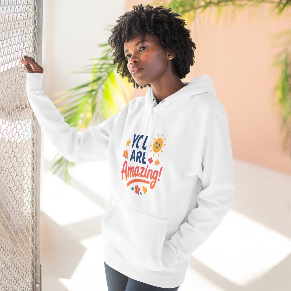 Inspirational Fleece Hoodie - You Are Amazing! - Cozy Gift for Friends, Motivation, Encouragement, Self-Love, Casual Wear - Image 2