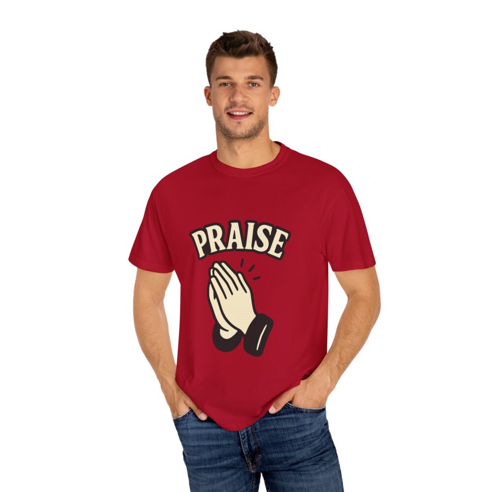 Praise Hands Unisex T-Shirt | Positive Vibes Apparel, Gift for Friends, Faith & Spirituality Tee, Casual Wear, Everyday Fashion - Image 5