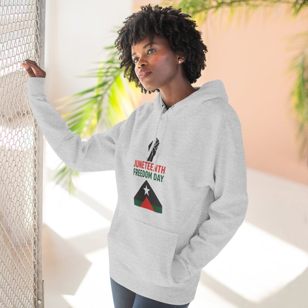 Juneteenth Celebration Hoodie, Black History Month Gift, Fleece Sweatshirt, Freedom Day Apparel, Comfortable Everyday Wear - Image 3