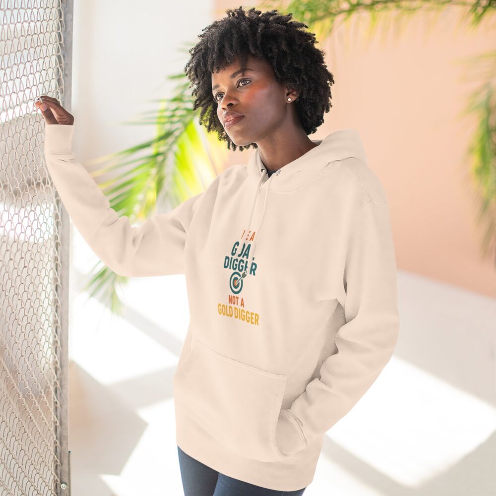 Goal Digger Fleece Hoodie - Inspirational Gift, Cozy Wear, Motivational Clothing, Perfect for Goals, Funny Sweatshirt - Image 6