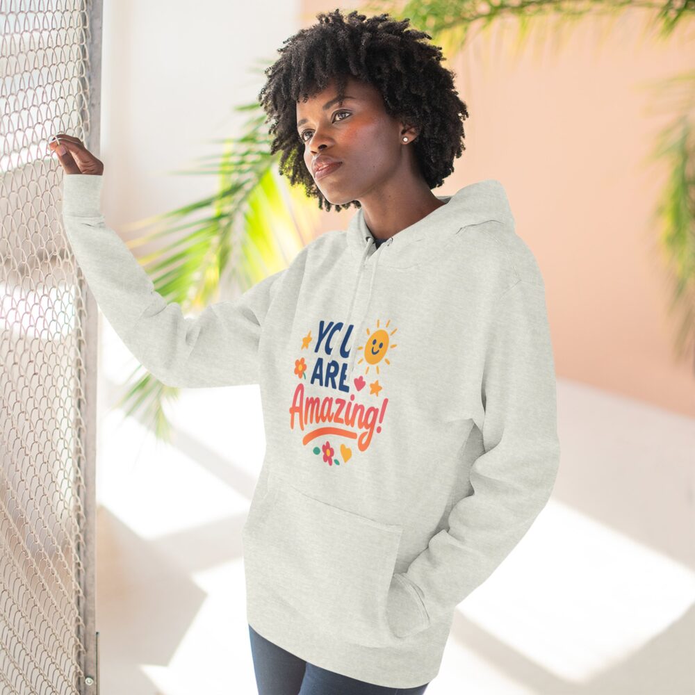 Inspirational Fleece Hoodie - You Are Amazing! - Cozy Gift for Friends, Motivation, Encouragement, Self-Love, Casual Wear - Image 8