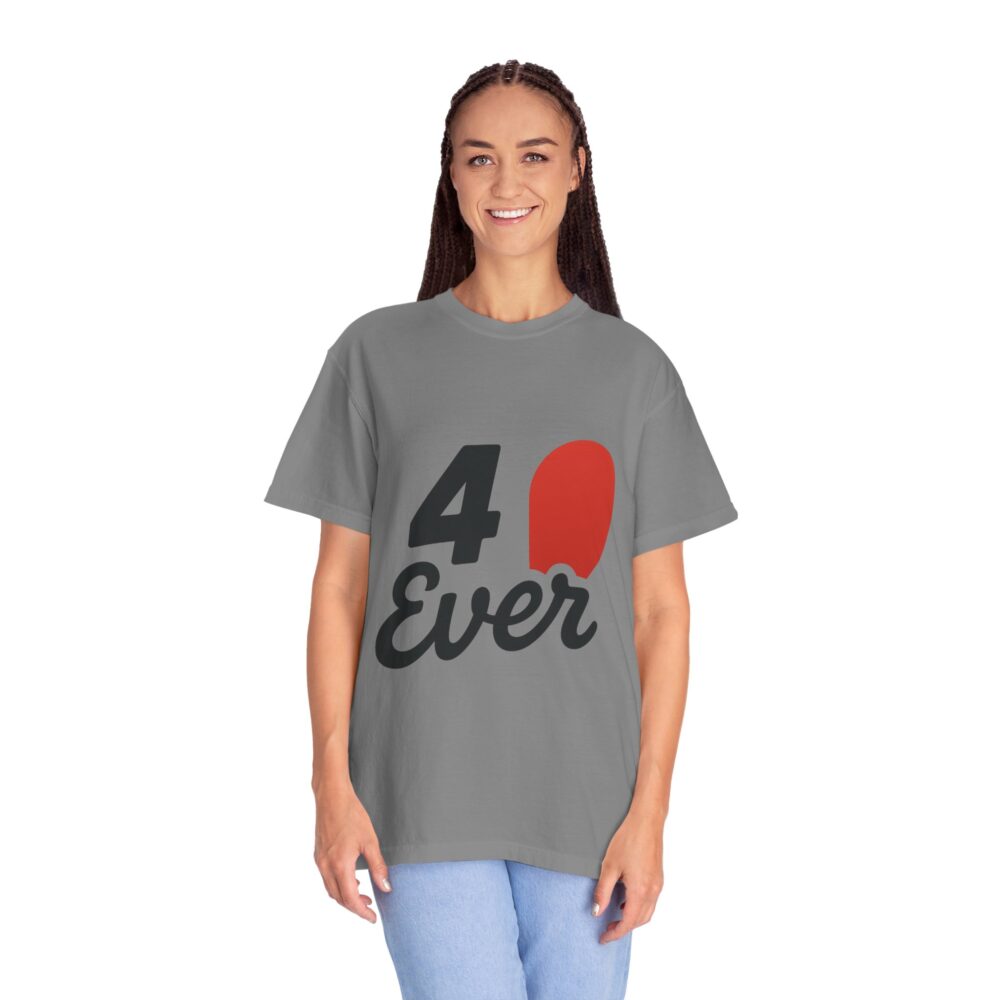 40th Birthday Celebration T-Shirt, Unisex Birthday Gift, Fun Party Tee, Balloon Design Shirt, Garment-Dyed Casual Wear - Image 2