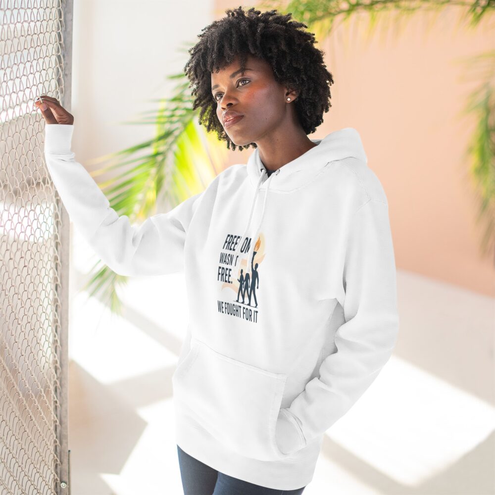 Empowering Freedom Hoodie - Inspirational Apparel for Activists, Gifts for Patriotic Celebrations, Powerful Statement Piece, Comfort [...] - Image 2