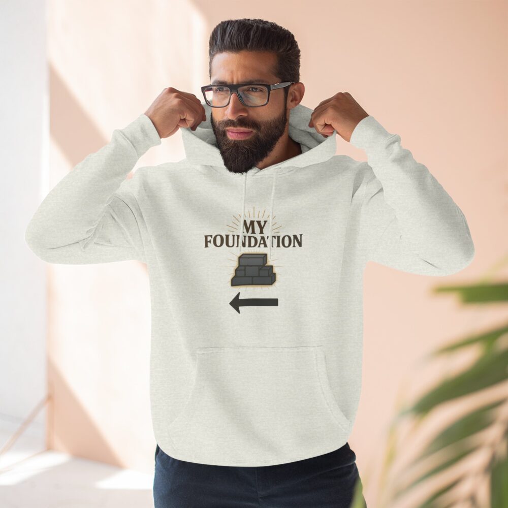 Foundation Fleece Hoodie - Cozy Layer for Motivation, Gift for Friends & Family, Inspirational Wear, Unisex Style - Image 4