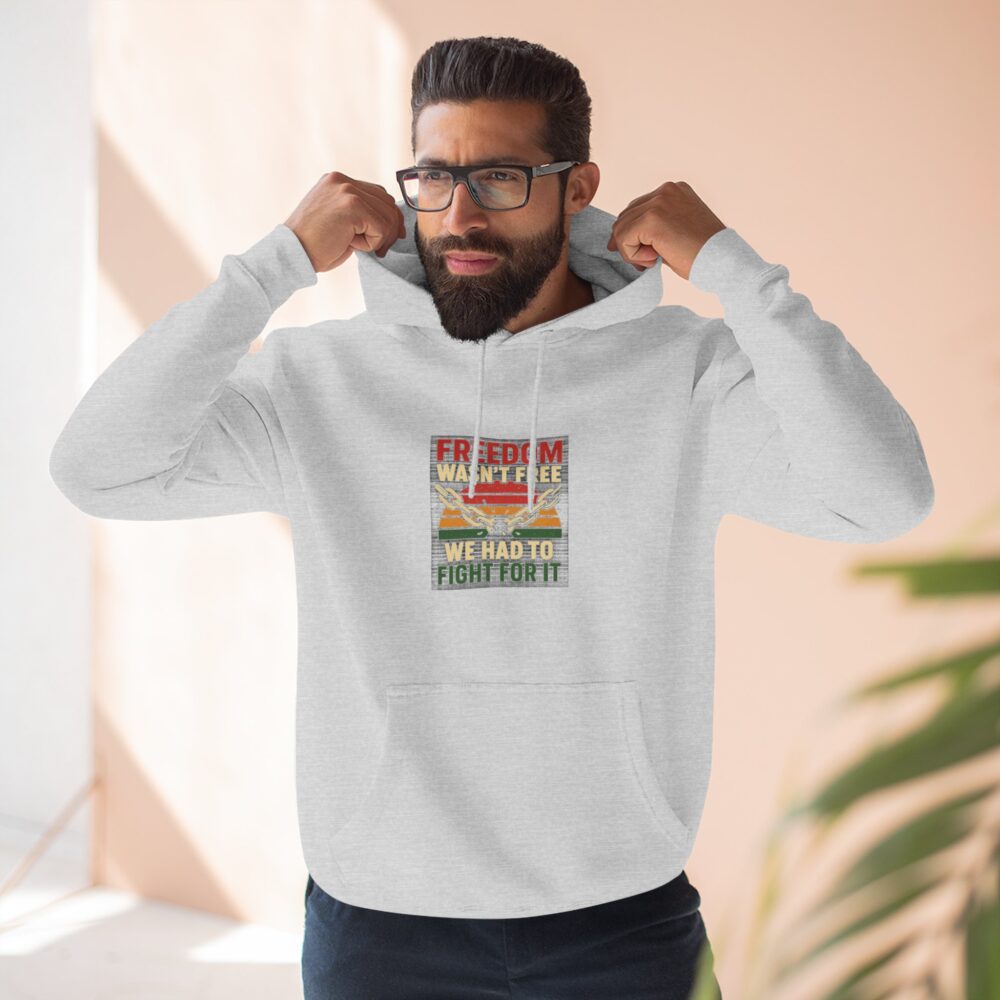 Freedom Fight Fleece Hoodie - Cozy Protest Wear, Empowerment Gift, Social Justice Apparel, Unisex Hoodie, Activist Fashion - Image 3