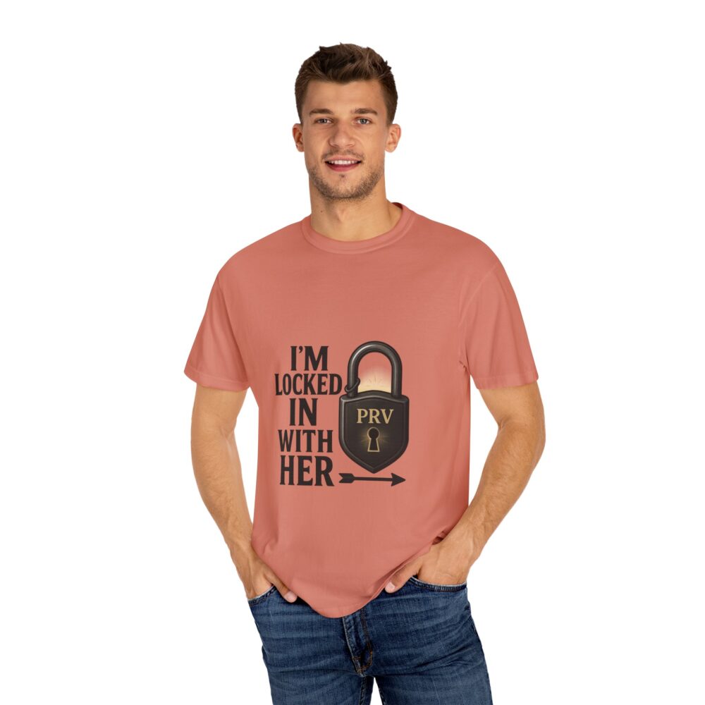 Couples Lock-In T-Shirt, Fun Relationship Gift, Valentine’s Day Shirt, Engagement Gift, Love Lock Tee, Matching Couple Shirts - Image 2