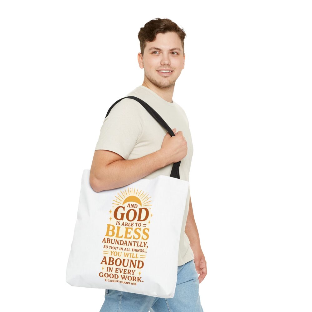 Inspirational Tote Bag, Motivational Tote, Christian Tote, Faith-Based Bag, Everyday Carryall, Religious Gifts - Image 2