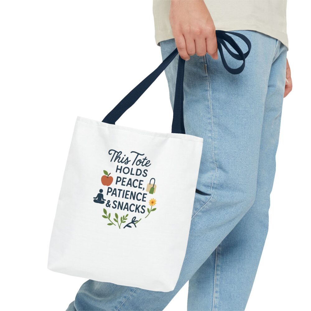 Peace & Patience Tote Bag | Inspirational Bag for Shopping, Beach, Gym, Gifts, Eco-Friendly Use - Image 19