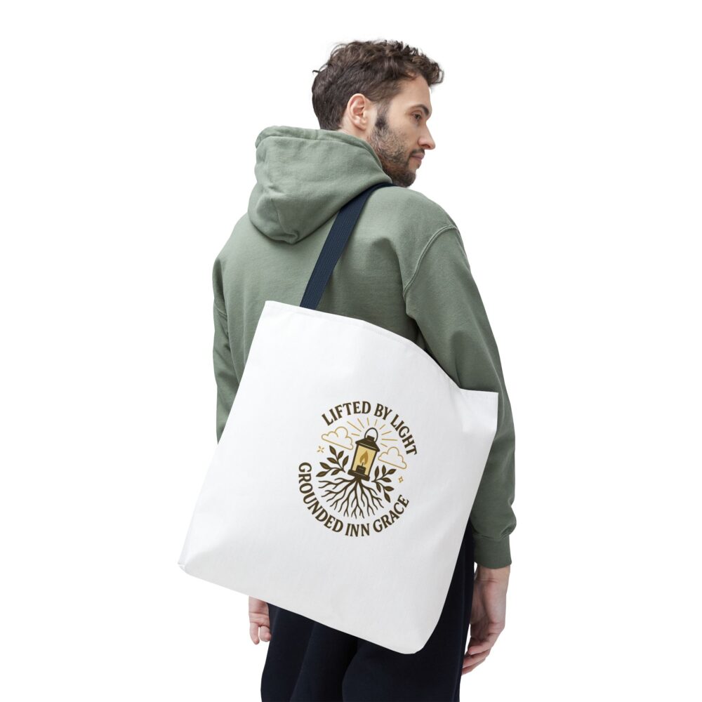 Spiritual Tote Bag with Uplifting Design, Eco-Friendly Shopping Bag, Yoga Bag, Gift for Her, Mindful Living - Image 15