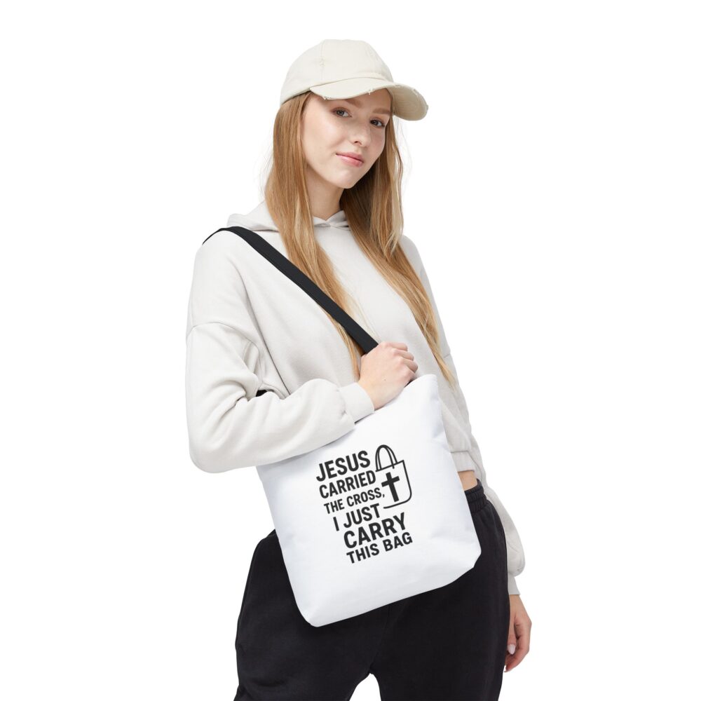 Faith-Inspired Tote Bag, Christian Bag, Religious Gift, Bible Study Supply, Jesus Tote, Everyday Use