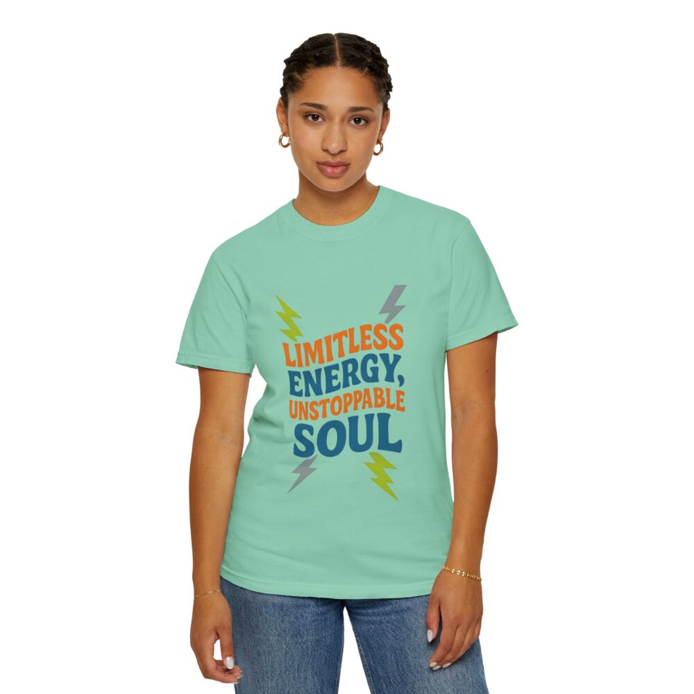 Limitless Energy Unisex T-Shirt, Motivational Tee, Inspirational Shirt, Gift for Fitness Lovers, Casual Wear for All Occasions - Image 15