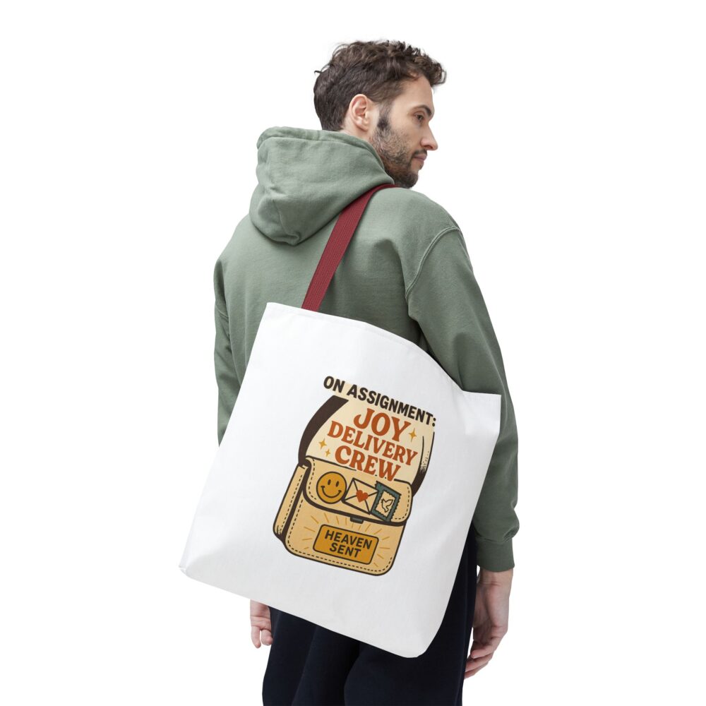 Joy Delivery Crew Tote Bag | Whimsical Shopping Bag | Perfect for Gifts, Easter, Birthdays, or Everyday Use - Image 6