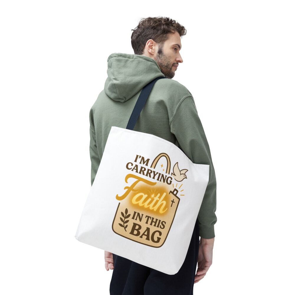 Faith-Themed Tote Bag, Inspirational Tote, Religious Gift, Everyday Carryall, Church Accessory, Faith-Based Shopping Bag - Image 15