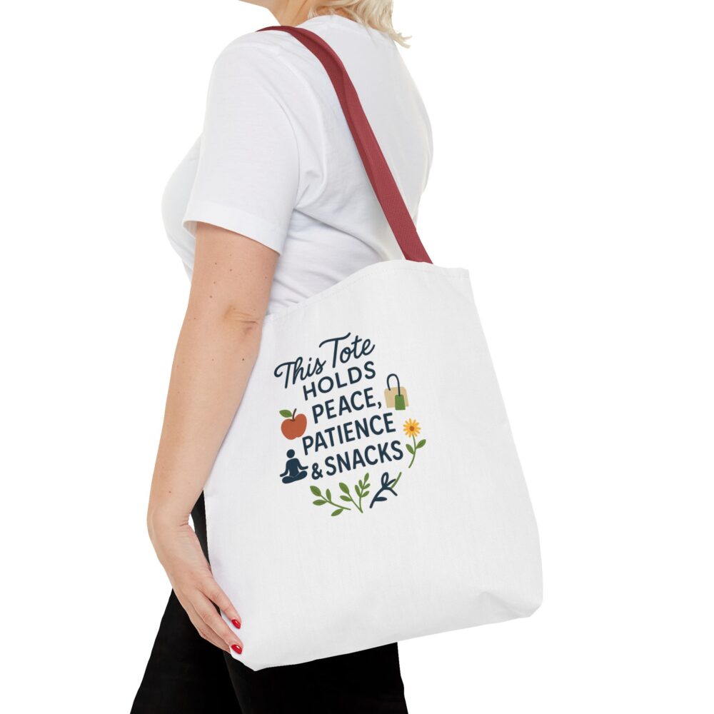 Peace & Patience Tote Bag | Inspirational Bag for Shopping, Beach, Gym, Gifts, Eco-Friendly Use - Image 32