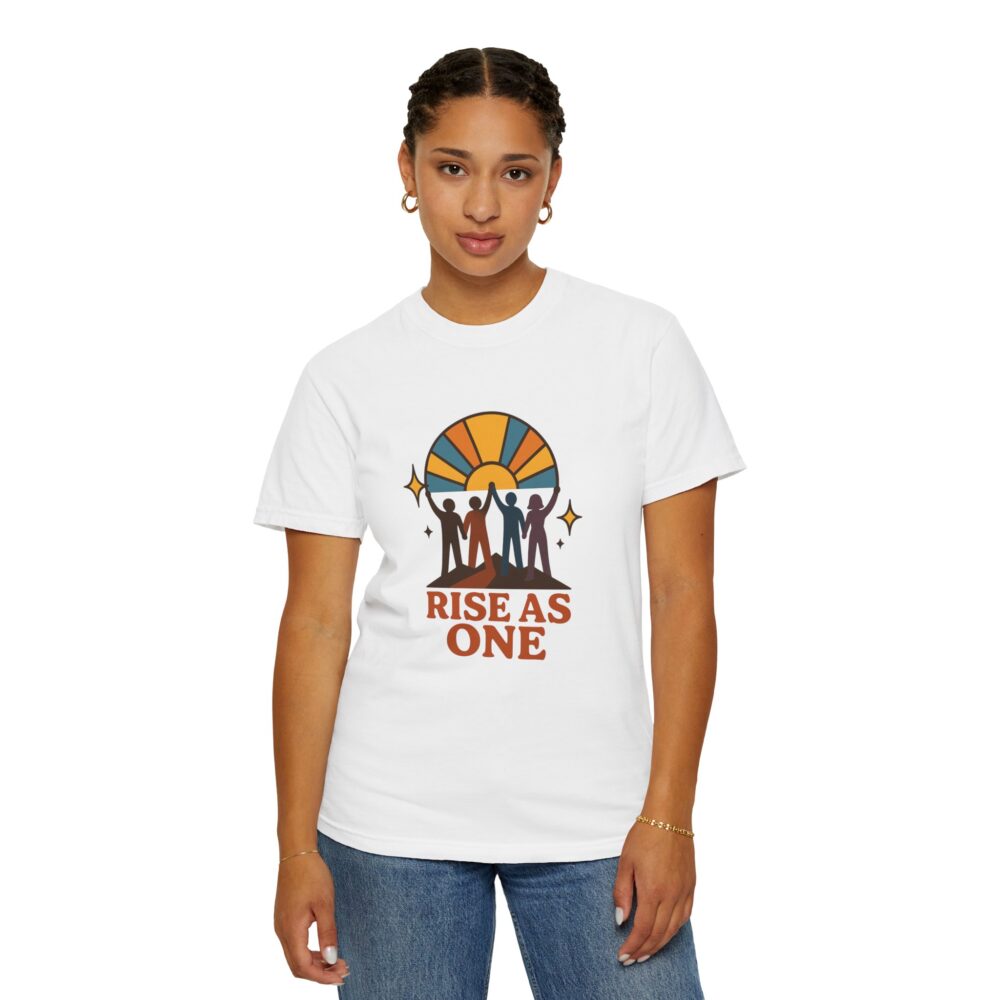 Unisex Rise As One T-Shirt, Garment-Dyed Tee for Unity, Community Events, LGBTQ+ Pride, Casual Wear, Gift for Friends - Image 8