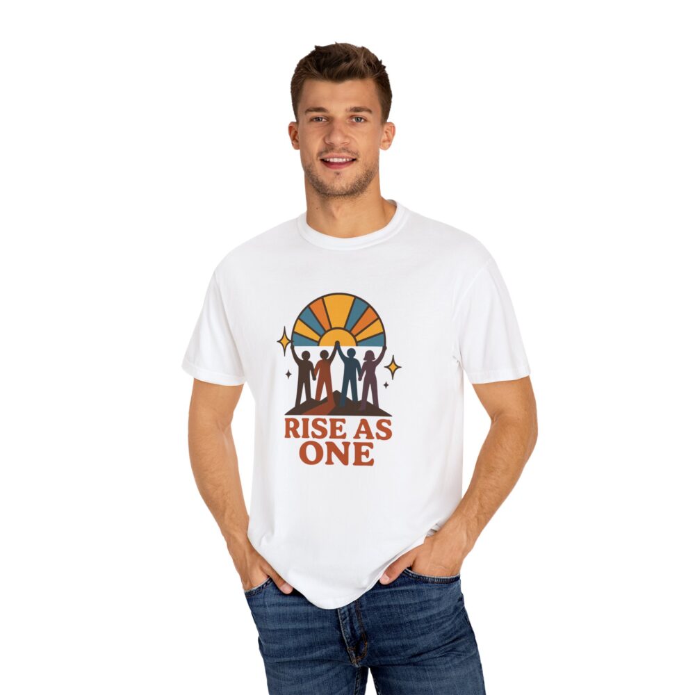 Unity Graphic Tee - Inspirational Unisex Shirt - Rise As One T-shirt, Equality Apparel, Gift for Social Activists, Summer Fashion - Image 2