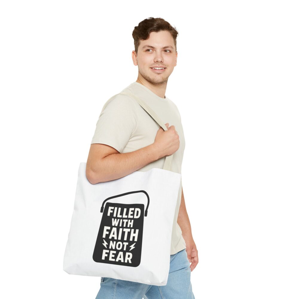 Faith-Inspired Tote Bag, Motivational Shopping Bag, Reusable Grocery Tote, Inspirational Gift, Spiritual Tote for Everyday Use - Image 11