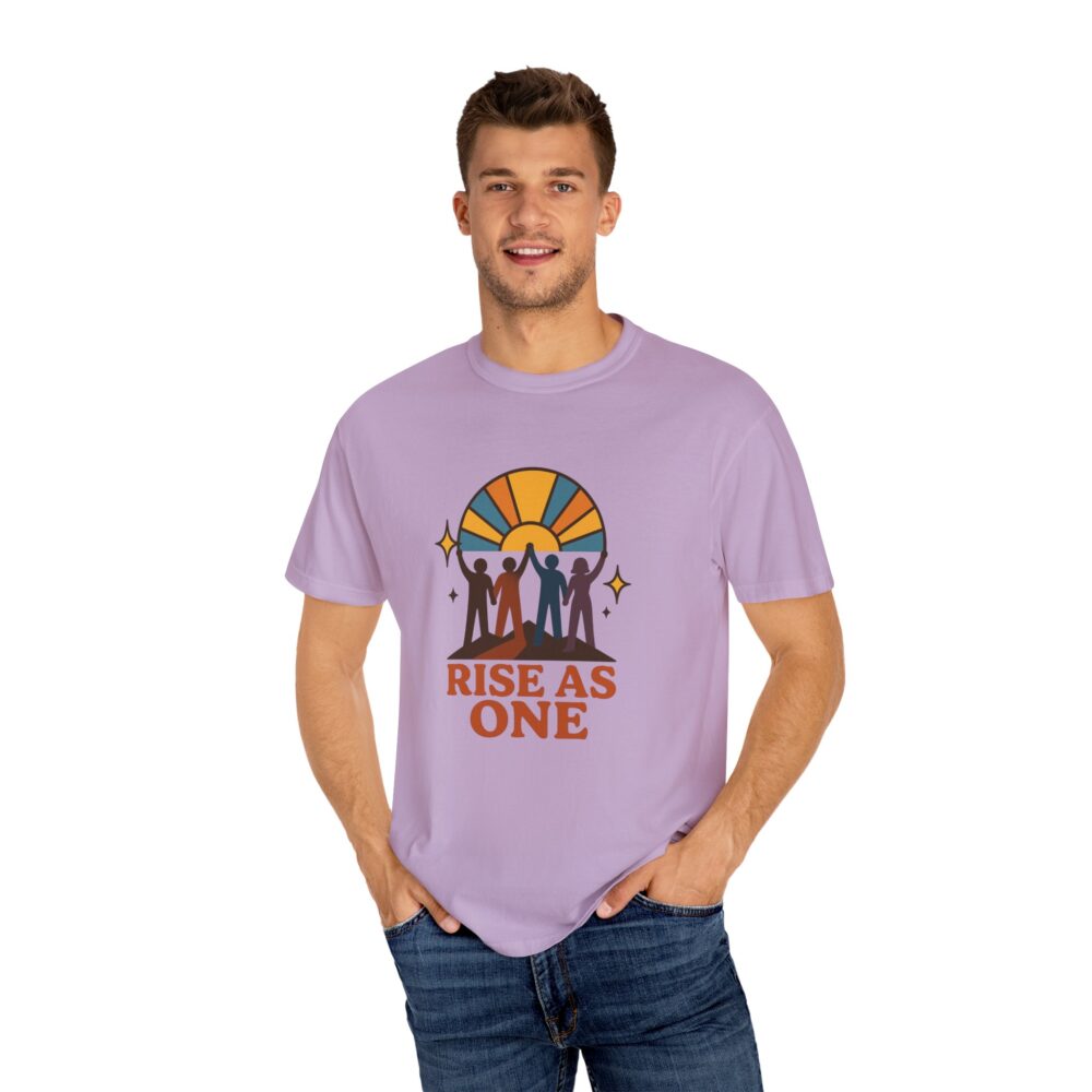 Unisex Rise As One T-Shirt, Garment-Dyed Tee for Unity, Community Events, LGBTQ+ Pride, Casual Wear, Gift for Friends - Image 17